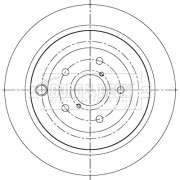 BBD5361 Brzdový kotouč BORG & BECK