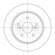 BBD5368 Brzdový kotouč BORG & BECK