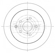 BBD5371 Brzdový kotouč BORG & BECK