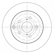 BBD5372 Brzdový kotouč BORG & BECK