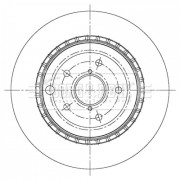 BBD5378 Brzdový kotouč BORG & BECK