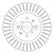 BBD5394 Brzdový kotouč BORG & BECK