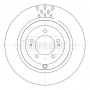 BBD5395 Brzdový kotouč BORG & BECK