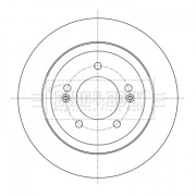 BBD5398 Brzdový kotouč BORG & BECK
