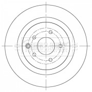 BBD5405 Brzdový kotouč BORG & BECK