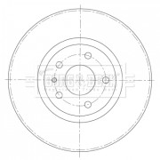 BBD5411 Brzdový kotouč BORG & BECK
