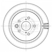 BBD5445 Brzdový kotouč BORG & BECK