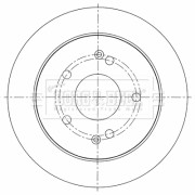 BBD5452 Brzdový kotouč BORG & BECK