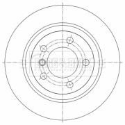 BBD5454 Brzdový kotouč BORG & BECK