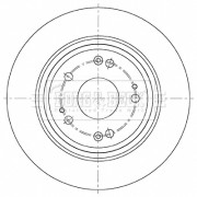 BBD5482 Brzdový kotouč BORG & BECK