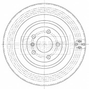 BBD5495 Brzdový kotouč BORG & BECK