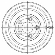 BBD5516 Brzdový kotouč BORG & BECK