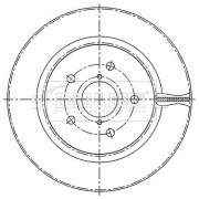 BBD5522 Brzdový kotouč BORG & BECK