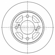 BBD5530 Brzdový kotouč BORG & BECK