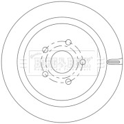 BBD5573 Brzdový kotouč BORG & BECK