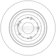 BBD5574 Brzdový kotouč BORG & BECK