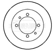 BBD5731S Brzdový kotouč BORG & BECK