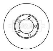 BBD5847S Brzdový kotouč BORG & BECK