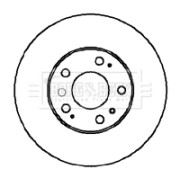 BBD5855S Brzdový kotouč BORG & BECK