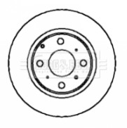 BBD5868S Brzdový kotouč BORG & BECK