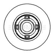 BBD5889S Brzdový kotouč BORG & BECK