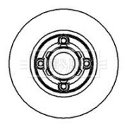BBD5936S Brzdový kotouč BORG & BECK