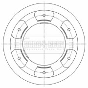BBD5957S Brzdový kotouč BORG & BECK