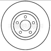 BBD5980S Brzdový kotouč BORG & BECK