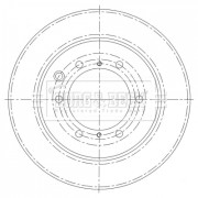 BBD6008S Brzdový kotouč BORG & BECK