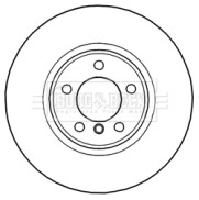 BBD6010S Brzdový kotouč BORG & BECK