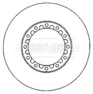 BBD6025S Brzdový kotouč BORG & BECK
