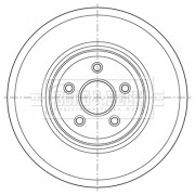 BBD6054S Brzdový kotouč BORG & BECK