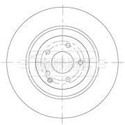 BBD6092S Brzdový kotouč BORG & BECK