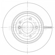 BBD6095S Brzdový kotouč BORG & BECK
