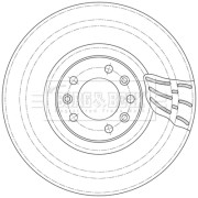 BBD6098S Brzdový kotouč BORG & BECK