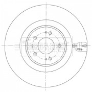 BBD6100S Brzdový kotouč BORG & BECK