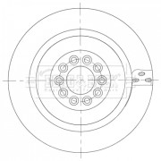 BBD6105S Brzdový kotouč BORG & BECK