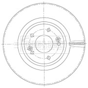 BBD6112S Brzdový kotouč BORG & BECK