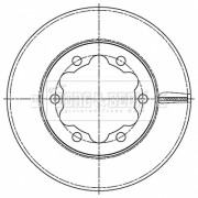 BBD6189S Brzdový kotouč BORG & BECK