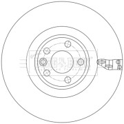 BBD6221S Brzdový kotouč BORG & BECK