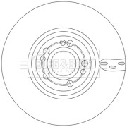 BBD6258S Brzdový kotouč BORG & BECK