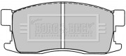 BBP1225 Sada brzdových destiček, kotoučová brzda BORG & BECK