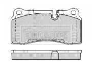 BBP2439 Sada brzdových destiček, kotoučová brzda BORG & BECK