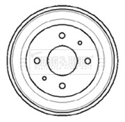 BBR7008 Brzdový buben BORG & BECK
