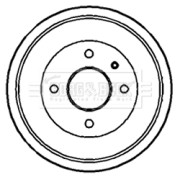 BBR7091 Brzdový buben BORG & BECK