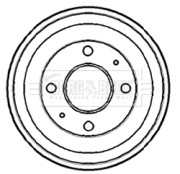 BBR7111 Brzdový buben BORG & BECK