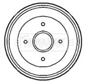 BBR7188 Brzdový buben BORG & BECK