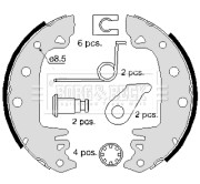 BBS6086 Sada brzdových čelistí BORG & BECK