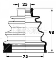 BCB6031 Měch, hnací hřídel Universal BORG & BECK