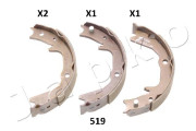 55519 Sada brzdových čelistí, parkovací brzda JAPKO